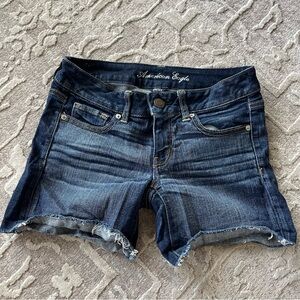 American Eagle Outfitters Dark Blue Jean Shorts